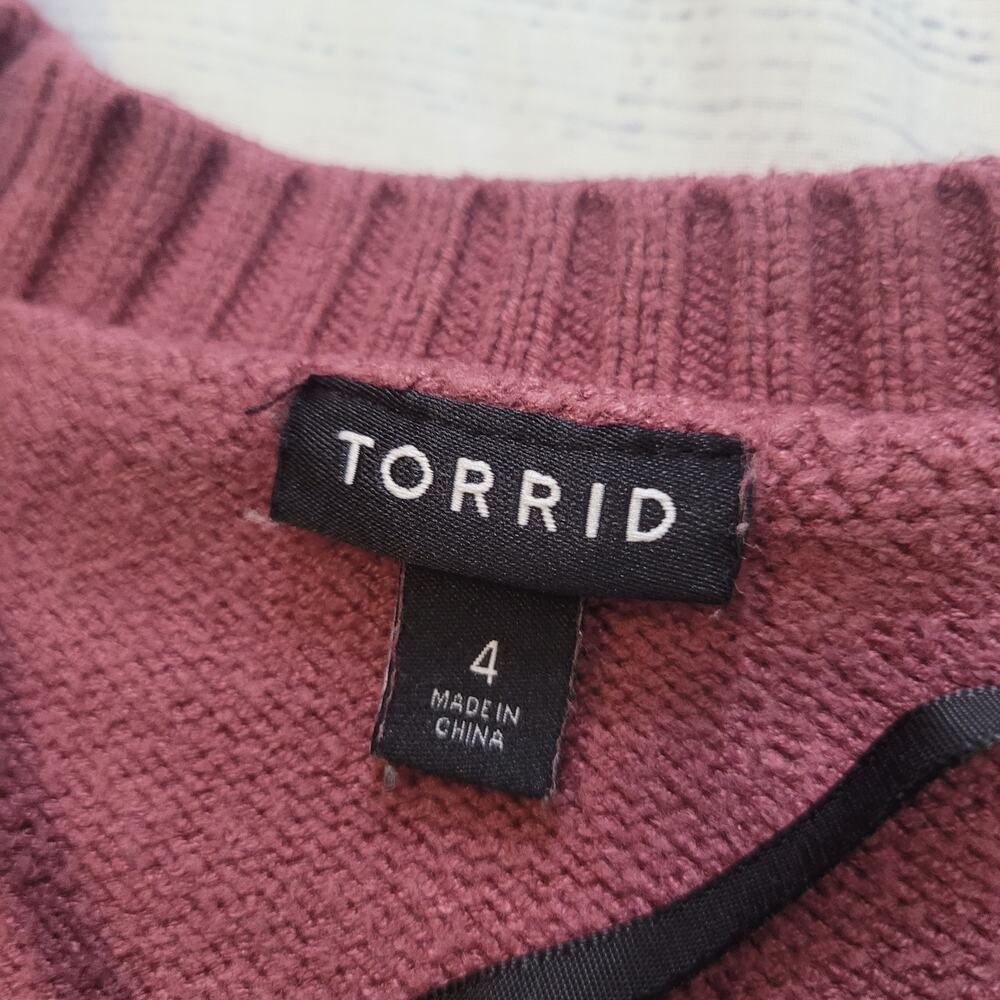 Torrid Size 4 Button Down Drop Shoulder Boyfriend… - image 7